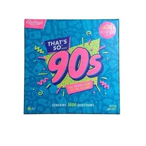 Ridley’s That’s So 90s Decade Trivia Card Game Unused
